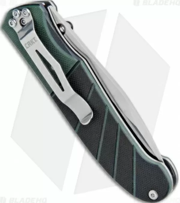 Online Featured Crkt Ignitor Spring Assisted Knife Black & Green G10 (3.38 Satin) 6850 Spring Assisted Knives