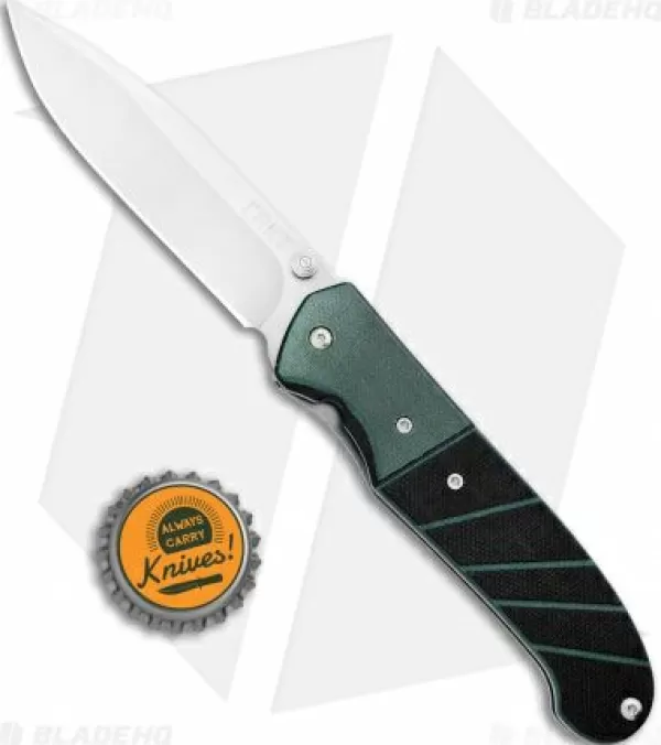 Online Featured Crkt Ignitor Spring Assisted Knife Black & Green G10 (3.38 Satin) 6850 Spring Assisted Knives