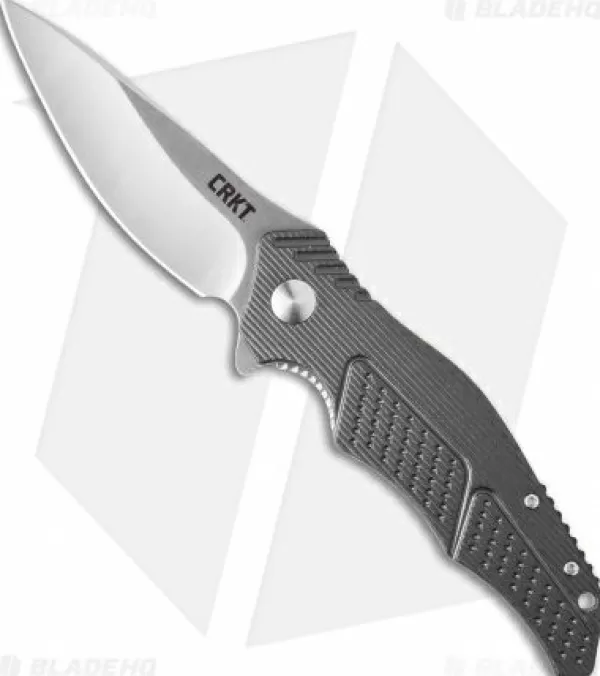Fashion Featured Crkt Ken Onion Outrage Liner Lock Knife Gray Aluminum (3.25 Satin) K320Gxp Pocket Knives