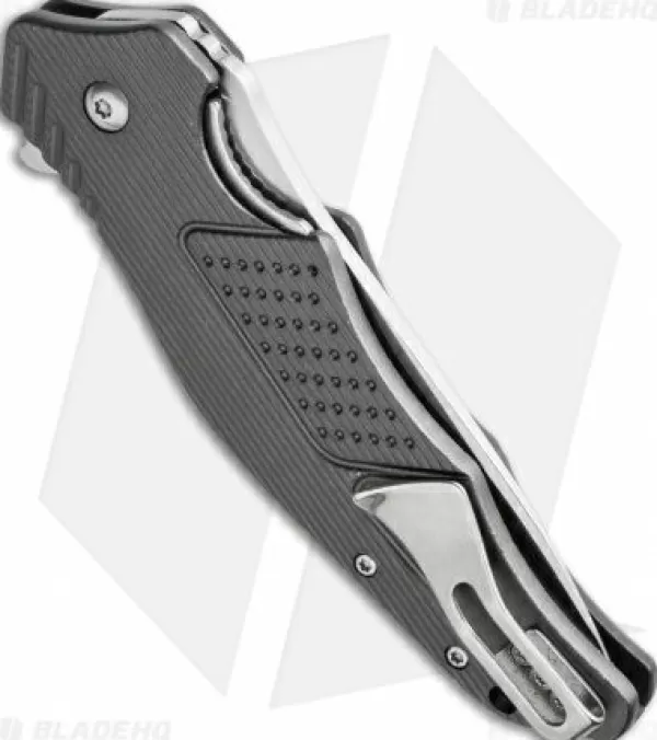 Fashion Featured Crkt Ken Onion Outrage Liner Lock Knife Gray Aluminum (3.25 Satin) K320Gxp Pocket Knives