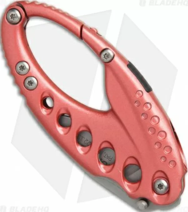 Hot Featured Crkt Lumabiner Pink Liner Lock Knife W/ L.E.D Light (1.6 Bead Blast) Pocket Knives