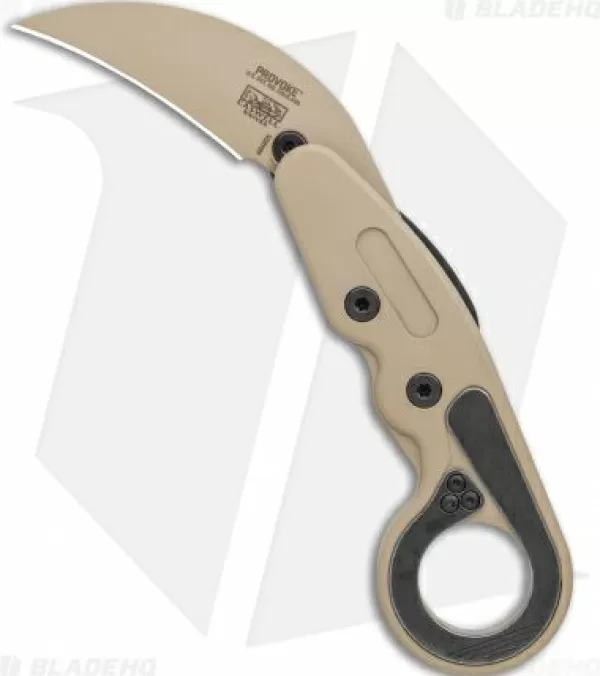 New Featured Crkt Provoke Kinematic Morphing Karambit Folding Knife (2.4 Desert Sand) Pocket Knives