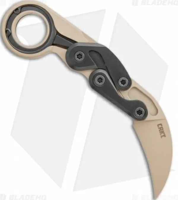 New Featured Crkt Provoke Kinematic Morphing Karambit Folding Knife (2.4 Desert Sand) Pocket Knives