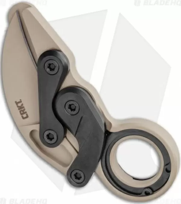 New Featured Crkt Provoke Kinematic Morphing Karambit Folding Knife (2.4 Desert Sand) Pocket Knives