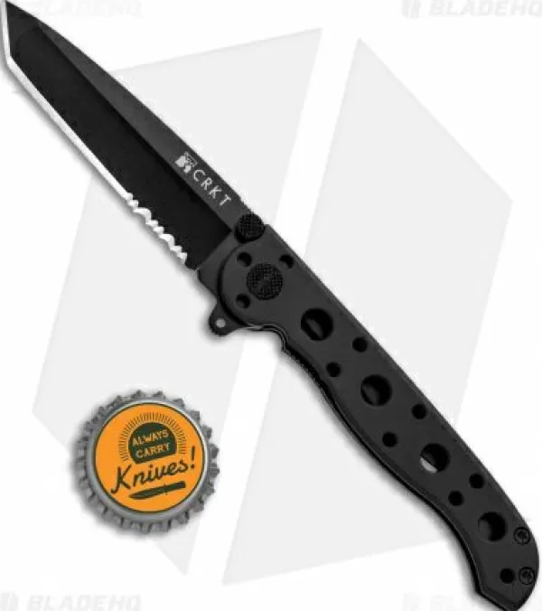 Discount Gift Selection Crkt Carson M16-10K Edc Tanto Liner Lock Knife Black Zytel (3 Black Serr) Pocket Knives