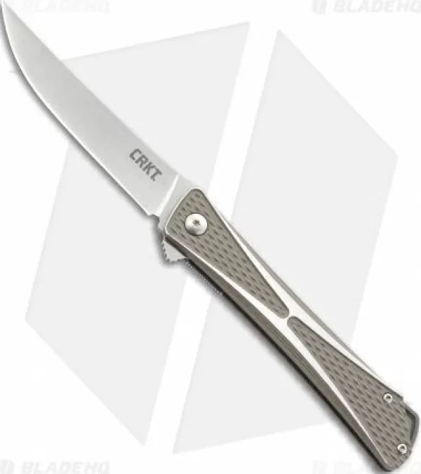 Store Gift Selection Crkt Crossbones Liner Lock Knife Aluminum (3.5 Satin) 7530 Pocket Knives