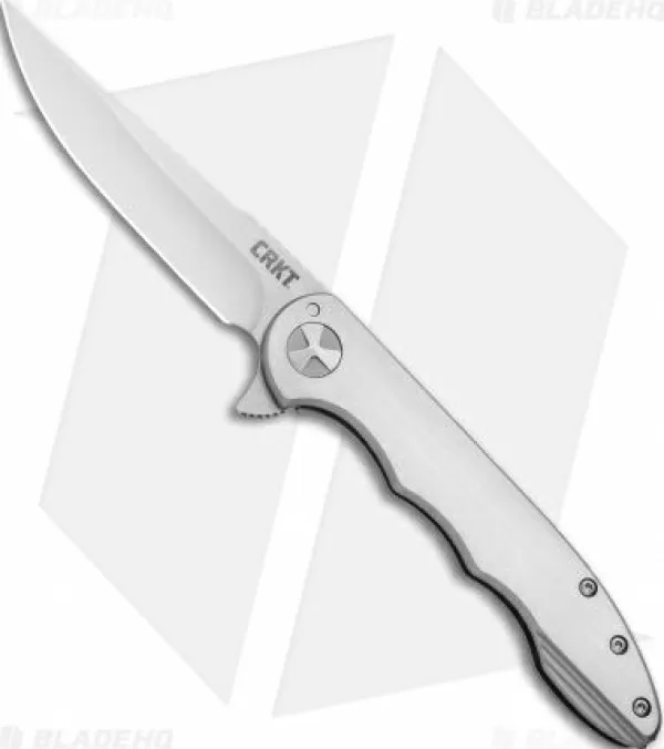 New Gift Selection Crkt Lerch Up & At 'Em Flipper Knife Stainless Steel (3.62 Satin) 7076 Pocket Knives