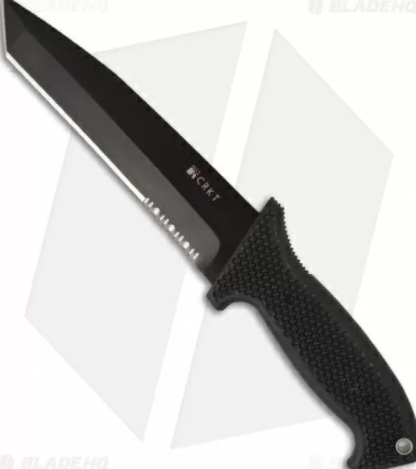 Outlet Gift Selection Crkt M60-16Nk Sotfb Large Fixed Blade Tanto Knife (6.13 Black Serr) Tactical Knives