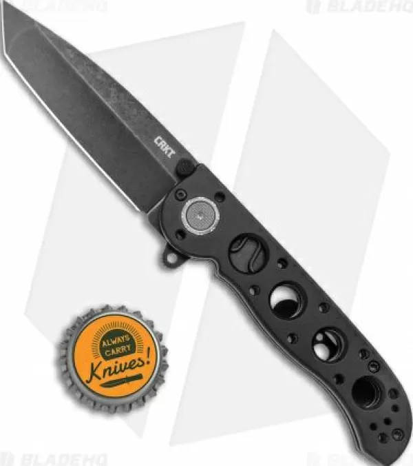 Best Sale High Quality Crkt Carson M16-02Db Tanto Dead Bolt Lock Flipper Knife (3.1 Black Sw) Pocket Knives
