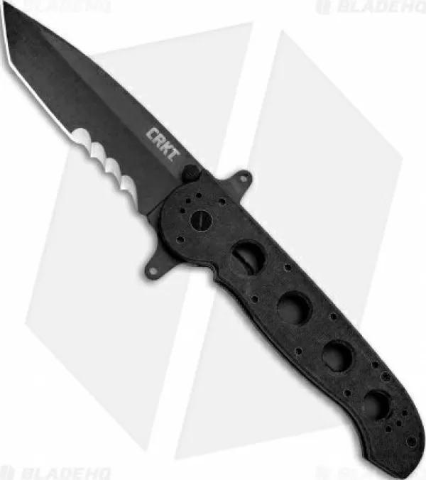 Sale High Quality Crkt Carson M16-14Sfg Special Forces Tanto Flipper Knife (3.875 Black Serr) Pocket Knives