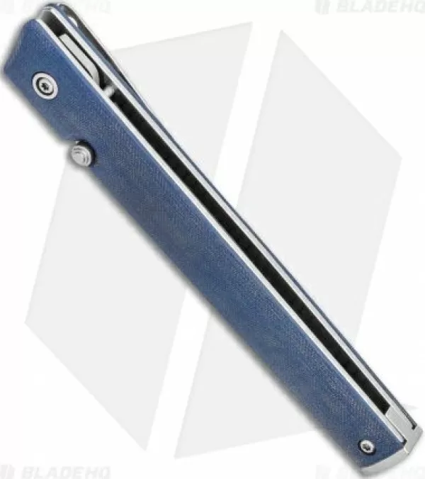 Outlet High Quality Crkt Ceo Liner Lock Knife Blue Linen Micarta (3.1 Satin S35Vn) Bhq Exclusive Pocket Knives