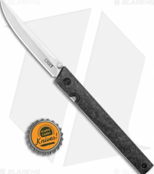 Discount High Quality Crkt Ceo Liner Lock Knife Marble Carbon Fiber (3.1 Satin S35Vn) Pocket Knives
