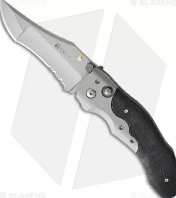 Outlet High Quality Crkt Elishewitz Pharaoh Automatic Conversion Knife Black Zytel (3.6 Serr) 1131 Tactical Knives
