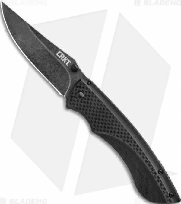 Hot High Quality Crkt Lerch Burnout Frame Lock Knife G-10/Carbon Fiber (3.625 Black) 4123K Pocket Knives