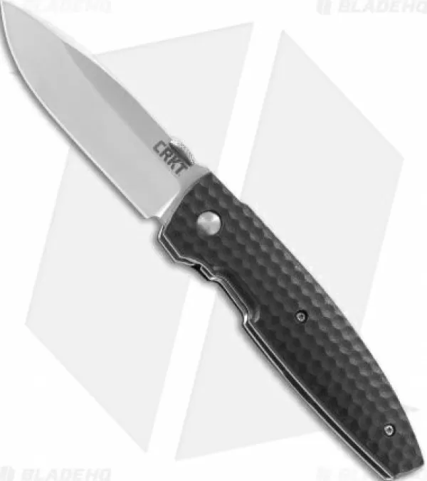 Best High Quality Crkt Lucas Burnley Aux Liner Lock Folding Knife Black (3.25 Satin) 1220 Pocket Knives