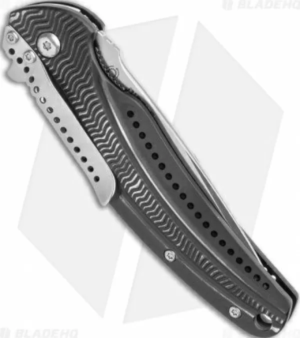 Online High Quality Crkt Ripple Liner Lock Knife Black Aluminum (3.125 Satin) K415Kxp Pocket Knives