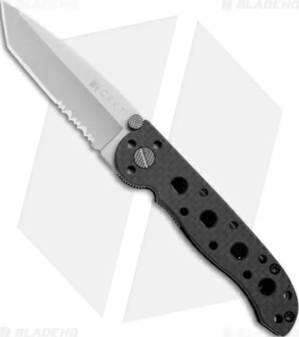 Best Sale Large Choice Crkt Carson M16-10F Tanto Flipper Knife Carbon Fiber (3 Satin Serr) Pocket Knives