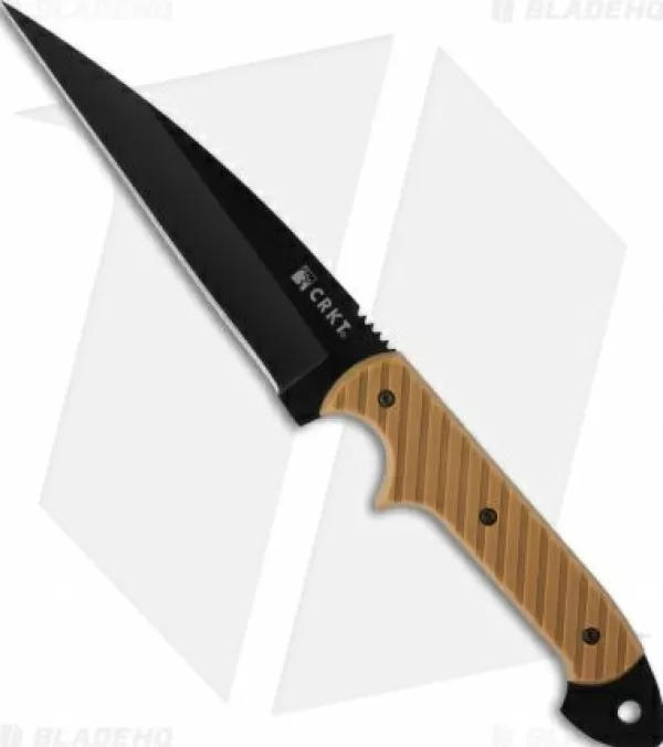Online Large Choice Crkt C/K Dragon Fixed Blade Knife Desert Tan G-10 (4.5 Black) 2010Dk Tactical Knives