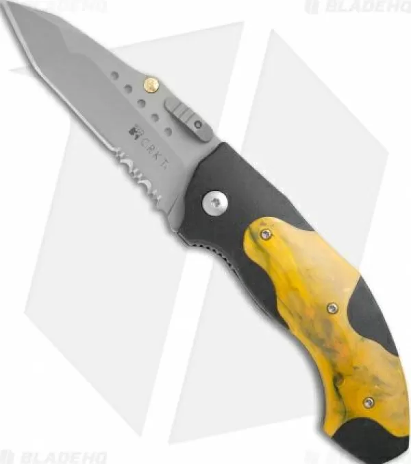 Shop Large Choice Crkt Elishewitz Horus Spring Assisted Knife Orange/Black (3.125 Bb Serr) 1151 Spring Assisted Knives