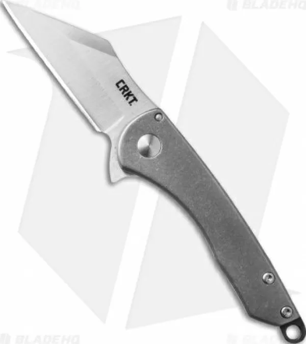 Flash Sale Large Choice Crkt Jettison Compact Frame Lock Flipper Knife Titanium (2 Stonewash) 6120 Pocket Knives