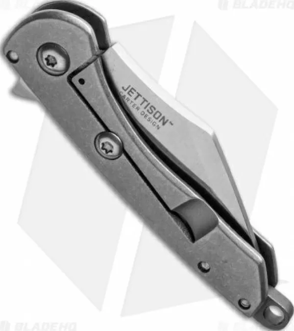 Flash Sale Large Choice Crkt Jettison Compact Frame Lock Flipper Knife Titanium (2 Stonewash) 6120 Pocket Knives