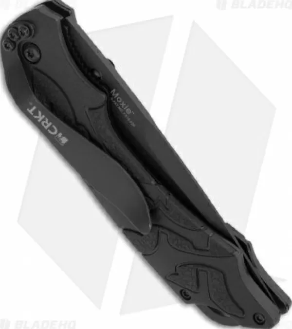 Flash Sale Large Choice Crkt Lerch Moxie Knife Black Spring Assisted Folder (3.29 Black Plain) 1100 Spring Assisted Knives