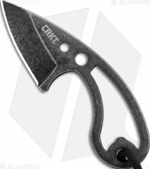 Flash Sale Large Choice Crkt Owlet Fixed Blade Neck Knife Skeletonized (2.125 Black Stonewash) 2716 Fixed Blade Knives