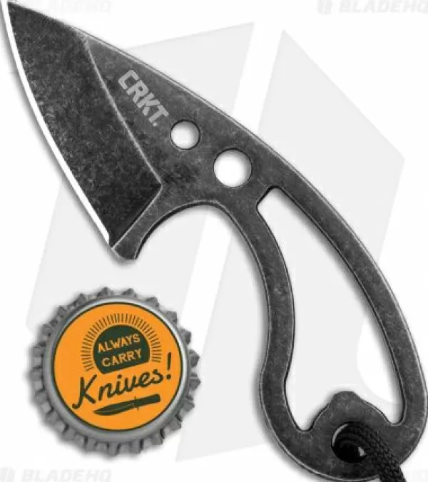 Flash Sale Large Choice Crkt Owlet Fixed Blade Neck Knife Skeletonized (2.125 Black Stonewash) 2716 Fixed Blade Knives