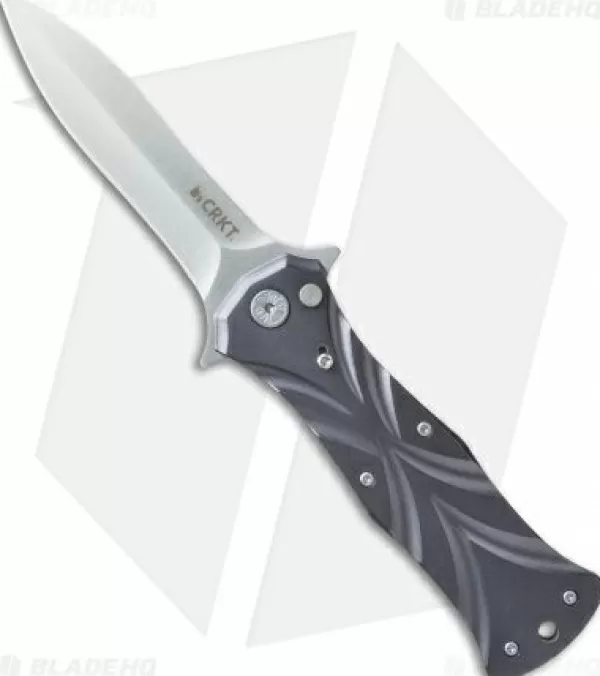 Sale Large Choice Crkt Tighe Dye Dagger Automatic Knife (3.875 Satin) Conversion Pocket Knives