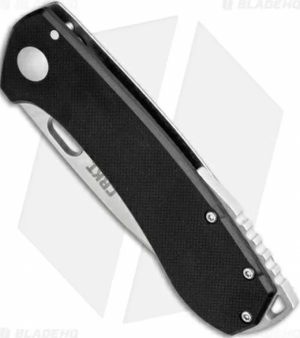 Best Sale Large Choice Crkt Vox Amicus Compact Frame Lock Knife Black G-10 (3 Stonewash) 5441 Pocket Knives
