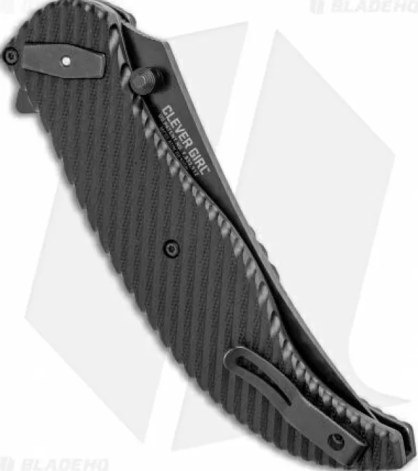 Best Low Price Crkt Clever Girl Folder Deadbolt Lock Knife Black G-10 (4 Black) 2640 Tactical Knives