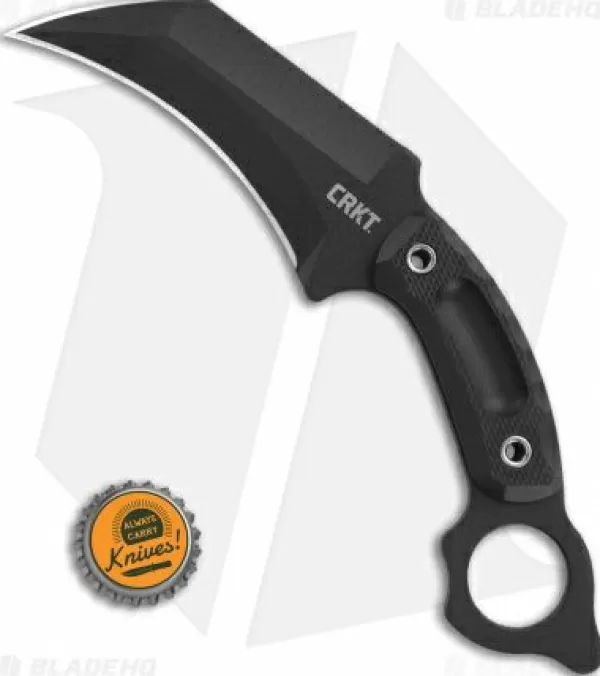 Best Low Price Crkt Du Hoc Karambit Fixed Blade Knife (5.1 Black) 2630 Tactical Knives