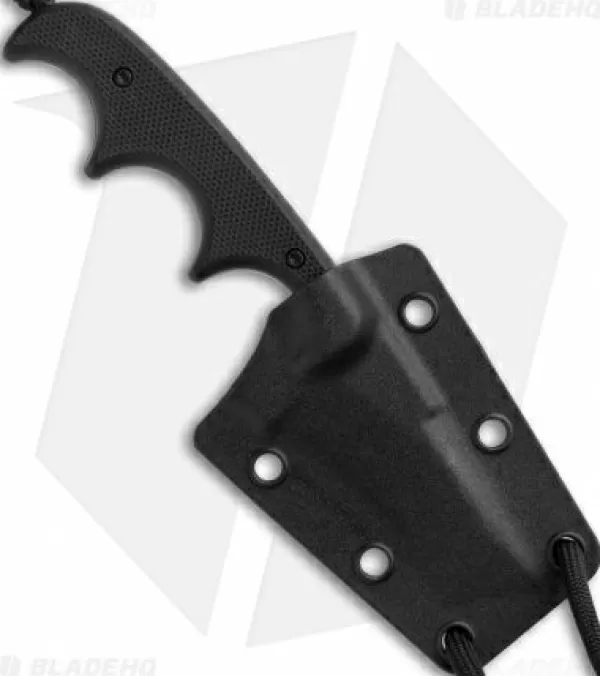 Cheap Low Price Crkt Folts Minimalist Bowie Neck Knife Black G-10 (2 Black) 2387K Fixed Blade Knives