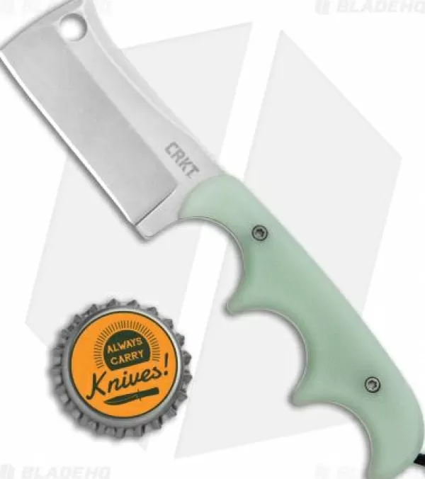 Best Low Price Crkt Folts Minimalist Cleaver Neck Knife Natural G-10 (2.1 Stonewash D2) Fixed Blade Knives