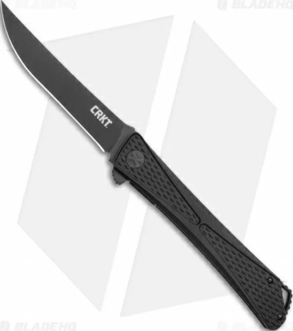 Best Sale Low Price Crkt Jumbones Blackout Liner Lock Knife Aluminum (4.8 Black) 7532K Pocket Knives