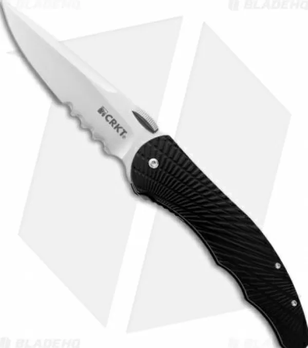 Online Low Price Crkt Mj Lerch Enticer Spring Assisted Knife (3.24 Satin Serr) 1061 Spring Assisted Knives