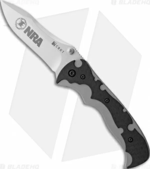 Hot Low Price Crkt My Tighe Spring Assisted Knife (3.625 Satin Plain) 1090 Nra Logo Spring Assisted Knives