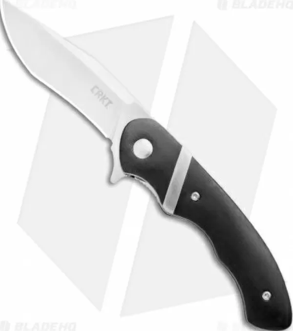 Outlet Low Price Crkt Philip Booth Snarky Recurve Liner Lock Flipper Knife (3.25 Satin) 7280 Pocket Knives