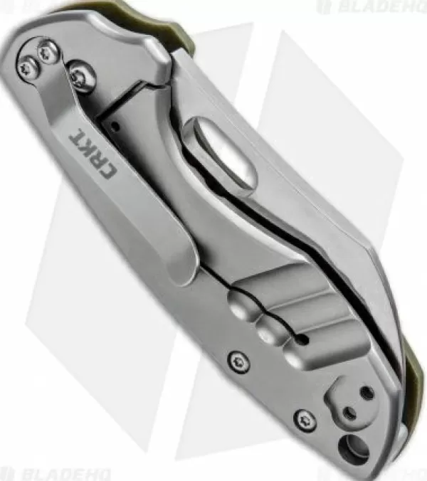 Best Low Price Crkt Pilar Frame Lock Knife Od Green G-10 (2.4 Satin D2) 5311D2D Pocket Knives