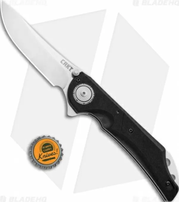 New Low Price Crkt Seismic Deadbolt Lock Knife Black G-10 (3.9 Satin) 5401 Pocket Knives