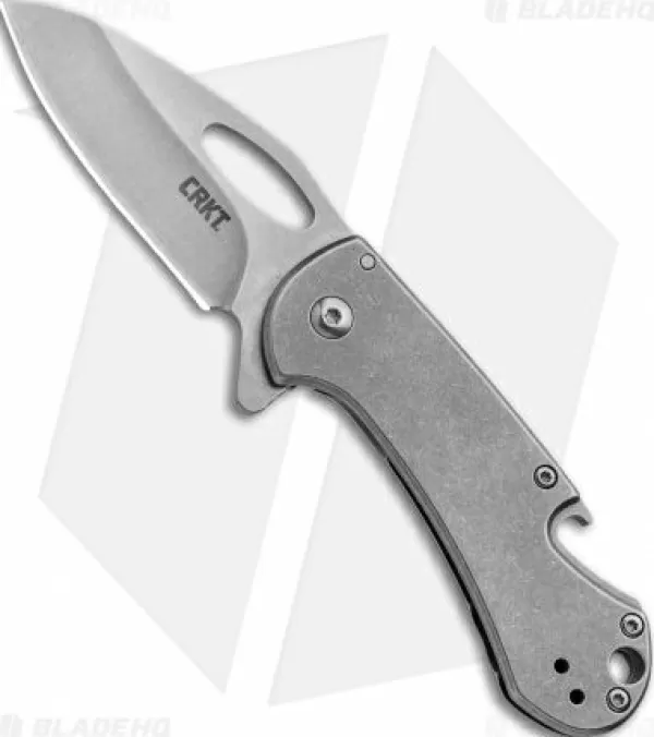 Best Sale Lower Prices Crkt Bev-Edge Flipper Knife W/ Bottle Opener (2.5 Stonewash) 4630 Pocket Knives