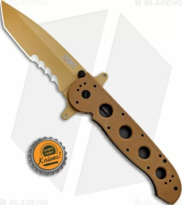 Flash Sale Lower Prices Crkt Carson M16-14Dsfg Tanto Flipper Knife Desert Tan G-10 (3.875 Serr) Pocket Knives