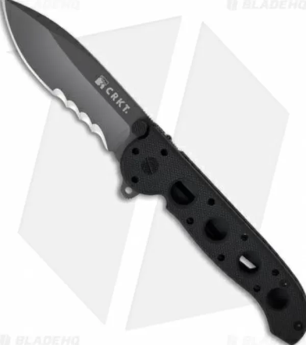 Shop Lower Prices Crkt Carson M21-12G Liner Lock Knife Black G-10 (3 Gray Serr) Pocket Knives