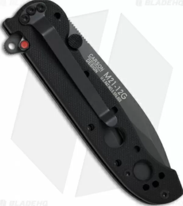 Shop Lower Prices Crkt Carson M21-12G Liner Lock Knife Black G-10 (3 Gray Serr) Pocket Knives