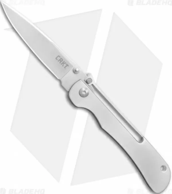 Store Lower Prices Crkt Crawford Offbeat Lockback Knife Stainless Steel (3.52 Satin) 7730 Pocket Knives