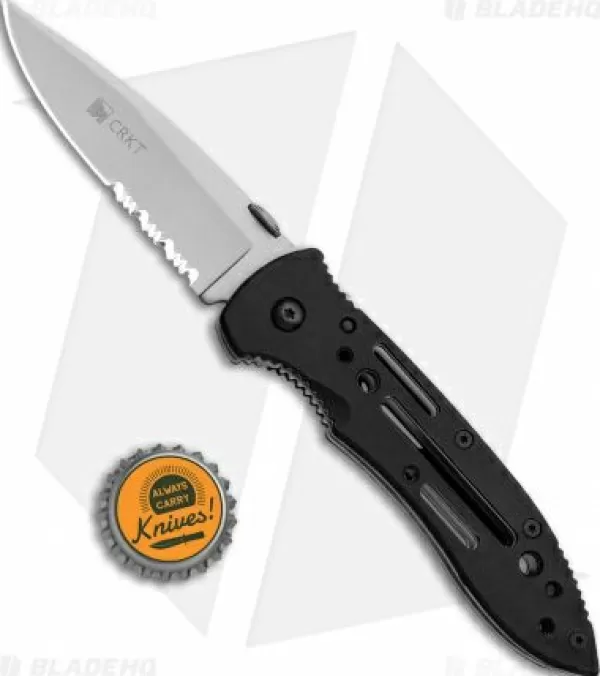 Fashion Lower Prices Crkt Crawford Point Guard Liner Lock Knife (3.5 Bead Blast Serr) 6763 Pocket Knives