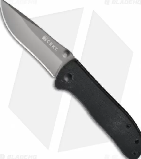 Best Sale Lower Prices Crkt Drifter Liner Lock Knife Black G-10 (2.875 Gray) 6450K Pocket Knives