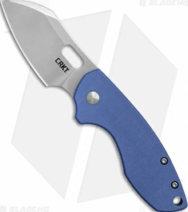 Best Sale Lower Prices Crkt Pilar Frame Lock Knife Blue G-10 (2.4 Satin) 5311Gb Pocket Knives