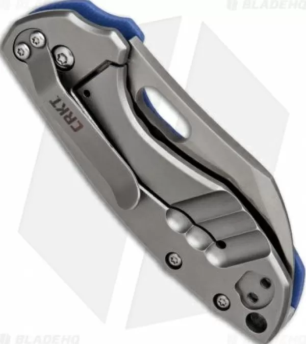 Best Sale Lower Prices Crkt Pilar Frame Lock Knife Blue G-10 (2.4 Satin) 5311Gb Pocket Knives