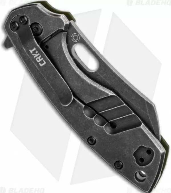 Fashion Lower Prices Crkt Pilar Large Frame Lock Knife Od Green G-10 (2.6 Black Sw D2) Bhq Exclusive Pocket Knives